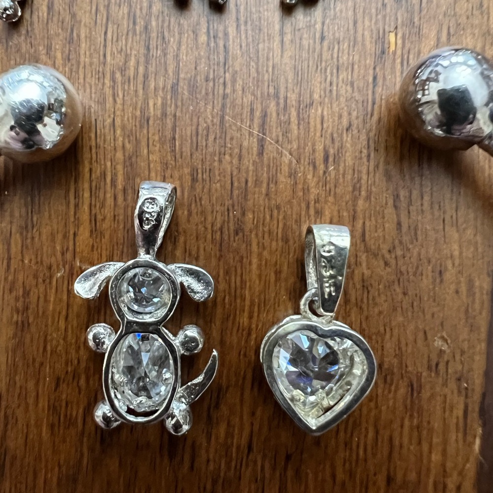 Sterling Silver Family Birthstone 10 Charms & Bracelet Set - Picture 4 of 11